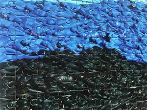 ARTXPUZZLES - Artist Spencer Tunick Title: Big Color Jigsaw Puzzle Size: (Horizontal) 12"x 16.5" 285 Jigsaw Puzzle Pieces ESKA Premium Board Unlimited Collector Edition