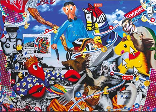 ARTXPUZZLES - Artist Philip Colbert Title: Boar Hunt II Jigsaw Puzzle Size: 19.75