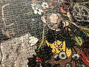 ARTXPUZZLES - Artist Matthew Day Jackson Title: Bouquet of flowers in vase Jigsaw Puzzle Size: 19.75 x 28 (502mm x 711mm) 1000 Jigsaw Puzzle Pieces, ESKA Premium Board. Traditional Paper Jigsaw Puzzle