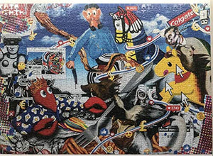 ARTXPUZZLES - Artist Philip Colbert Title: Boar Hunt II Jigsaw Puzzle Size: 19.75" x 28" 1000 Jigsaw Puzzle Pieces ESKA Premium Board Traditional Paper Jigsaw Puzzle